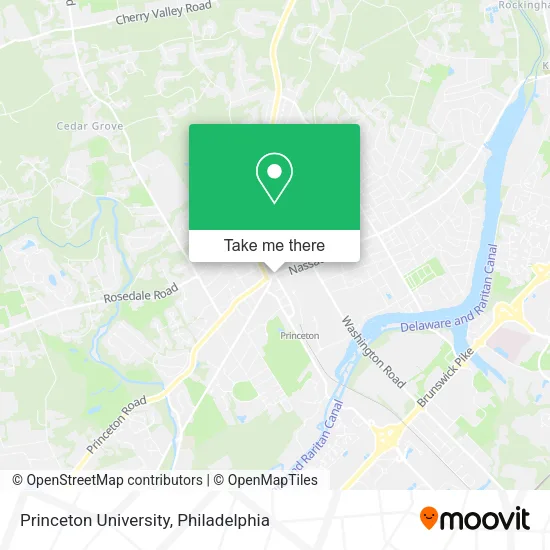 Princeton University map