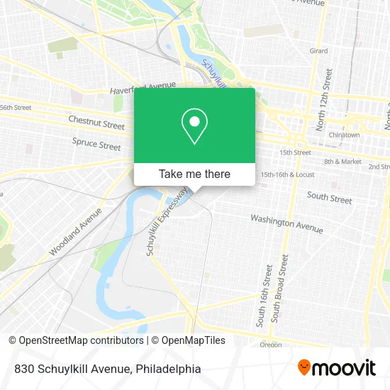 830 Schuylkill Avenue map