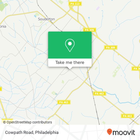 Mapa de Cowpath Road