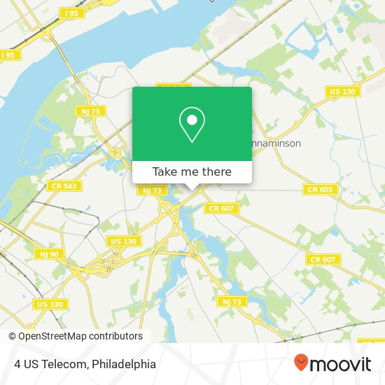 Mapa de 4 US Telecom