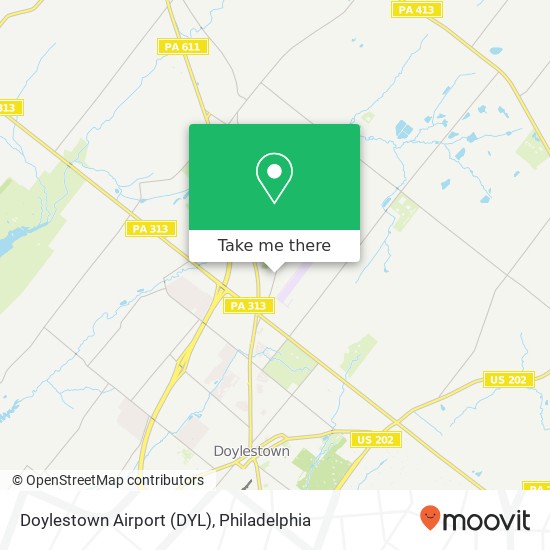 Doylestown Airport (DYL) map
