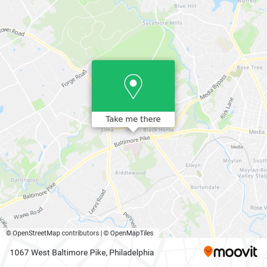 1067 West Baltimore Pike map