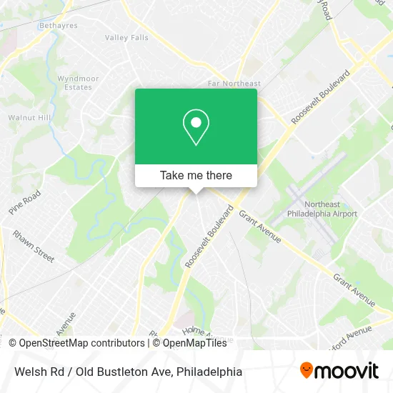 Welsh Rd / Old Bustleton Ave map