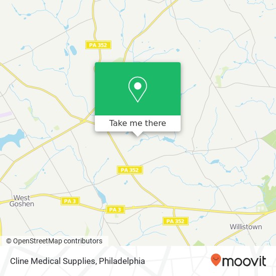 Cline Medical Supplies map