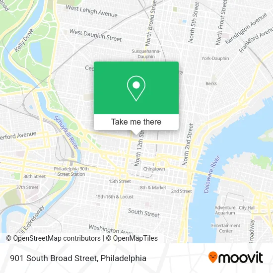 901 South Broad Street map