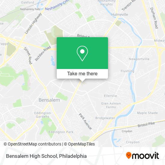 Mapa de Bensalem High School