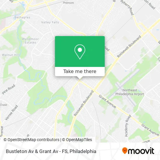 Bustleton Av & Grant Av - FS map