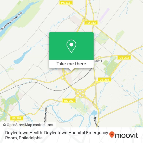 Doylestown Health: Doylestown Hospital Emergency Room map