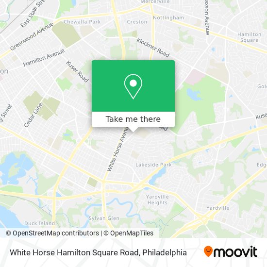 White Horse Hamilton Square Road map