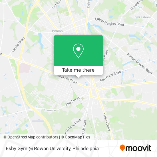 Esby Gym @ Rowan University map