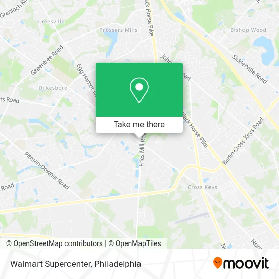 Walmart Supercenter map