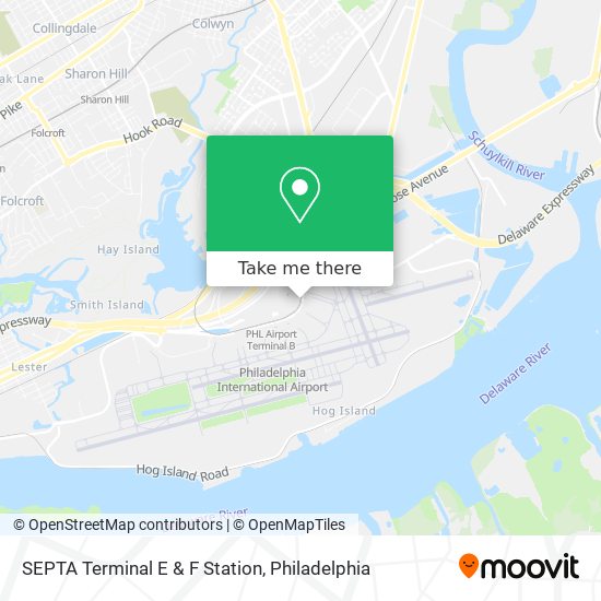 SEPTA Terminal E & F Station map