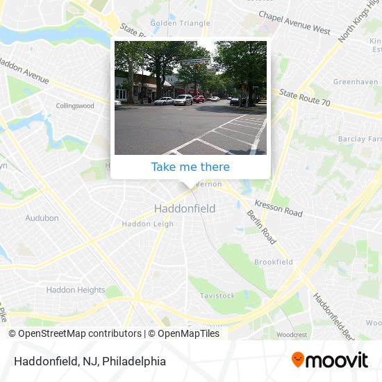 Mapa de Haddonfield, NJ