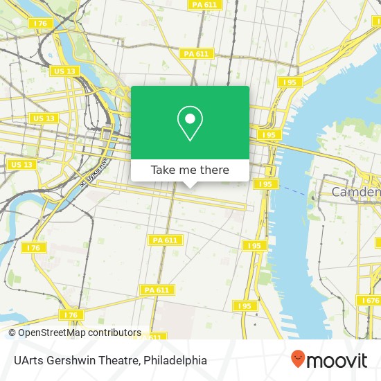 UArts Gershwin Theatre map