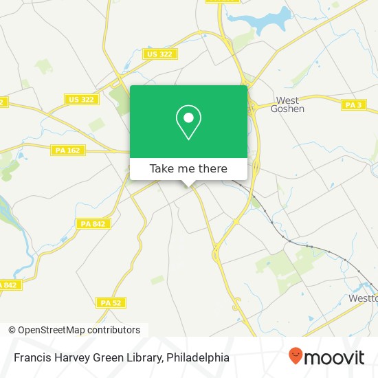 Francis Harvey Green Library map