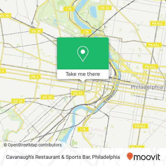 Mapa de Cavanaugh's Restaurant & Sports Bar