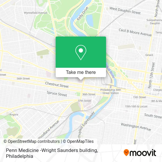 Mapa de Penn Medicine -Wright Saunders building