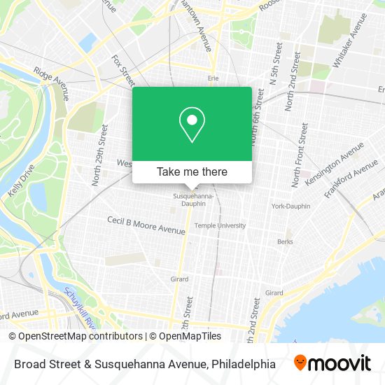 Mapa de Broad Street & Susquehanna Avenue