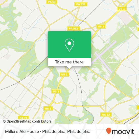 Mapa de Miller's Ale House - Philadelphia
