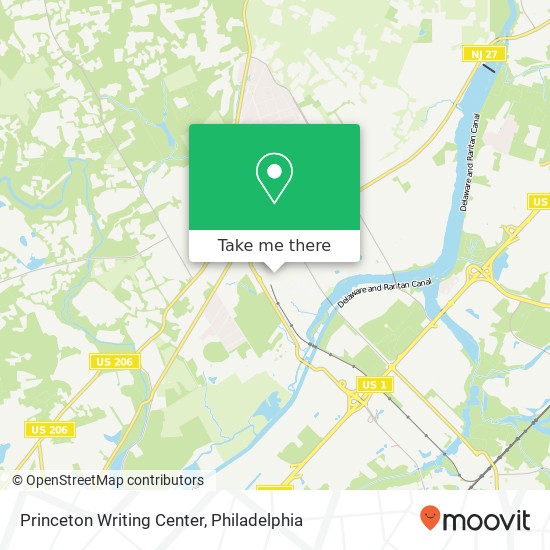 Princeton Writing Center map