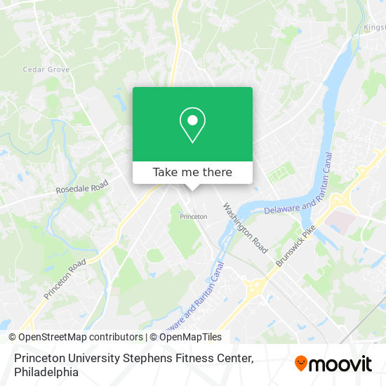 Mapa de Princeton University Stephens Fitness Center