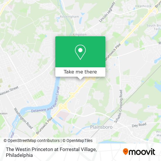 The Westin Princeton at Forrestal Village map