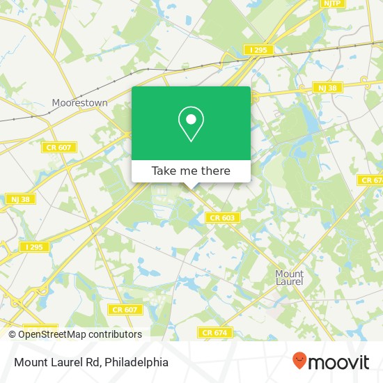 Mount Laurel Rd map