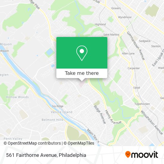 Mapa de 561 Fairthorne Avenue
