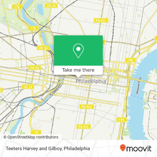 Mapa de Teeters Harvey and Gilboy