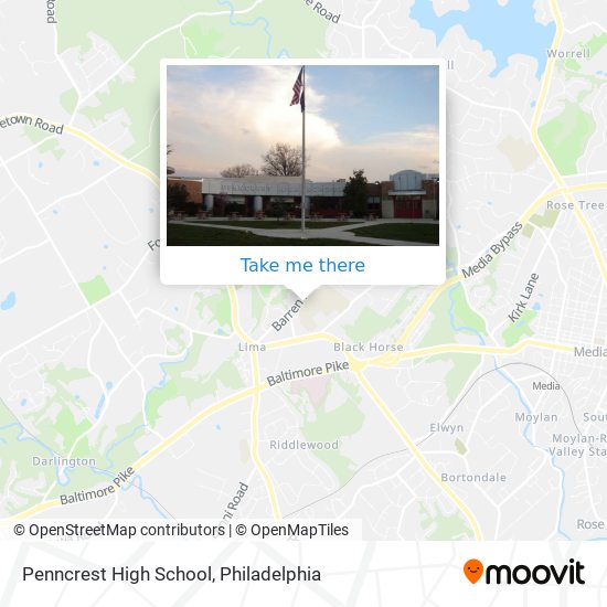 Penncrest High School map
