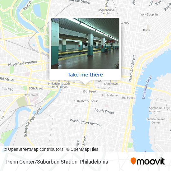 Mapa de Penn Center/Suburban Station
