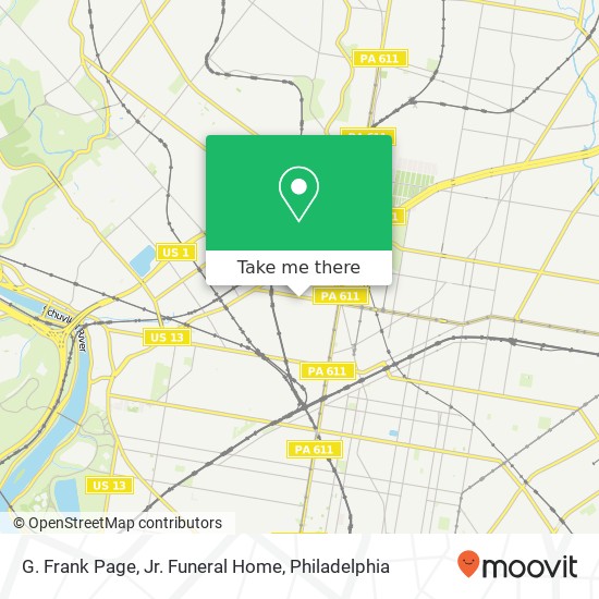 Mapa de G. Frank Page, Jr. Funeral Home