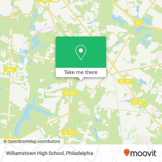 Mapa de Williamstown High School