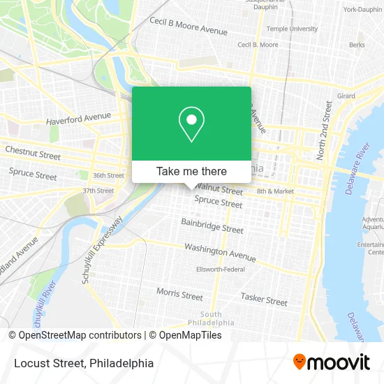 Locust Street map