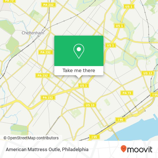 Mapa de American Mattress Outle