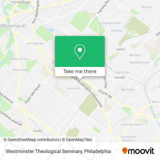 Mapa de Westminster Theological Seminary