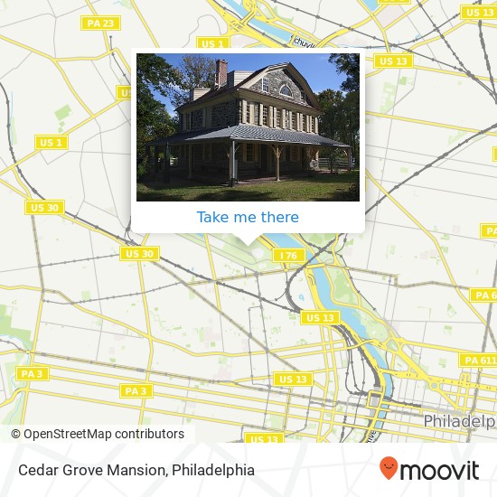 Mapa de Cedar Grove Mansion