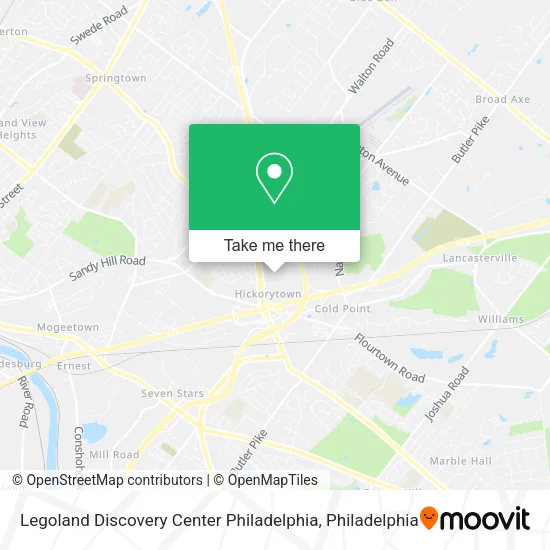 Legoland Discovery Center Philadelphia map