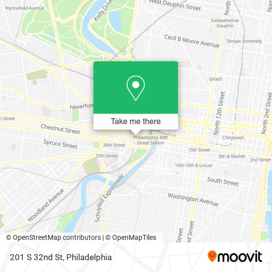 201 S 32nd St map