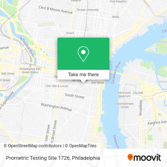 Mapa de Prometric Testing Site 1726