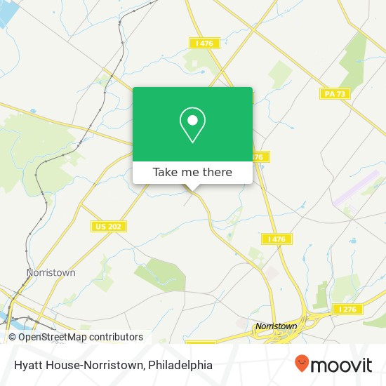 Hyatt House-Norristown map