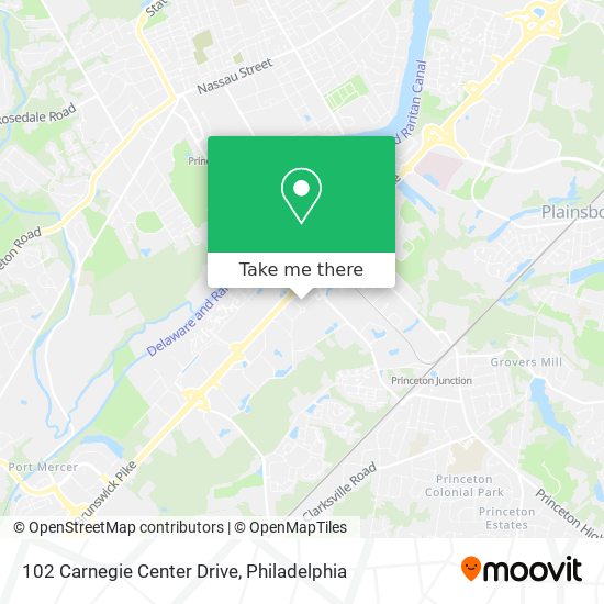 Mapa de 102 Carnegie Center Drive