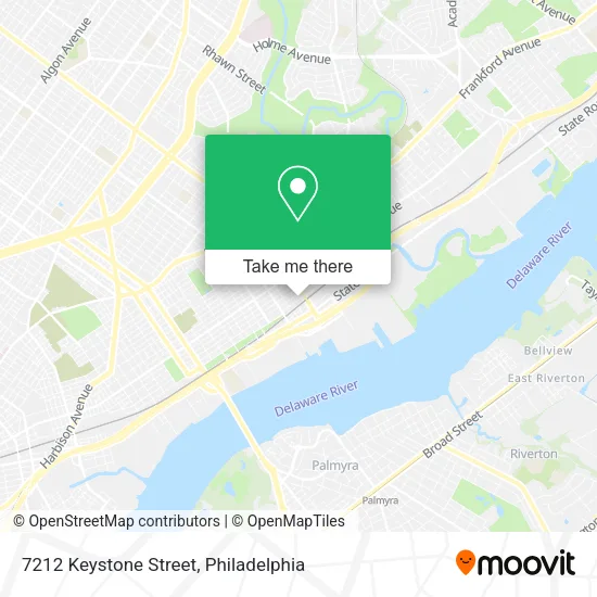 7212 Keystone Street map