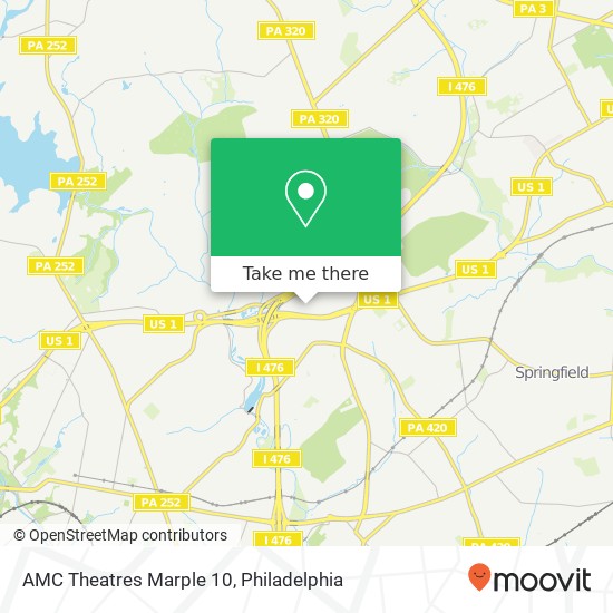 AMC Theatres Marple 10 map