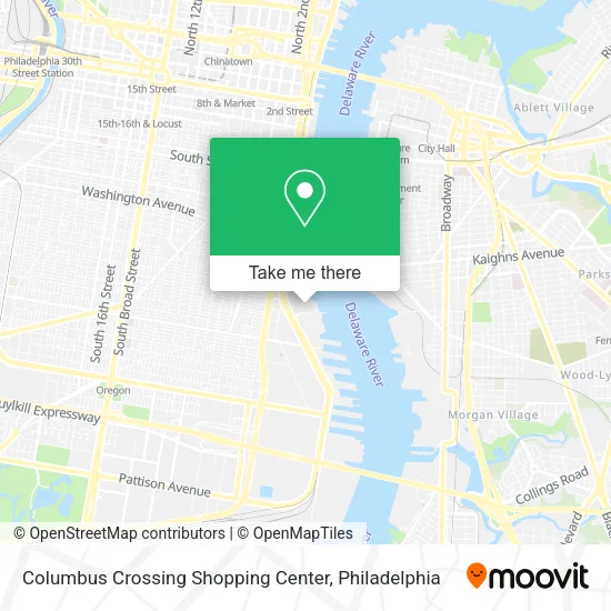 Columbus Crossing Shopping Center map