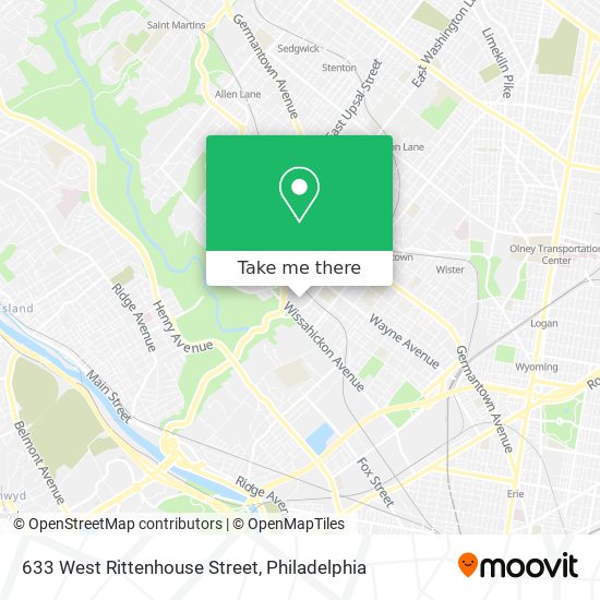 Mapa de 633 West Rittenhouse Street