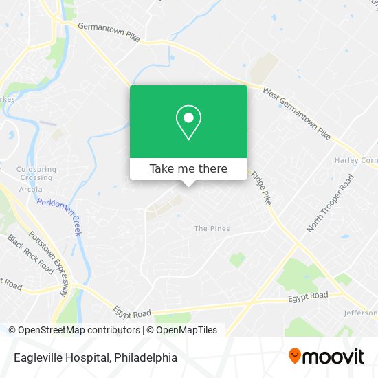 Eagleville Hospital map