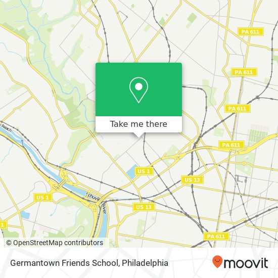 Germantown Friends School map