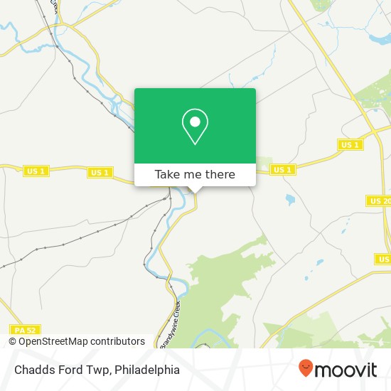 Mapa de Chadds Ford Twp