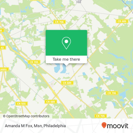 Mapa de Amanda M Fox, Msn